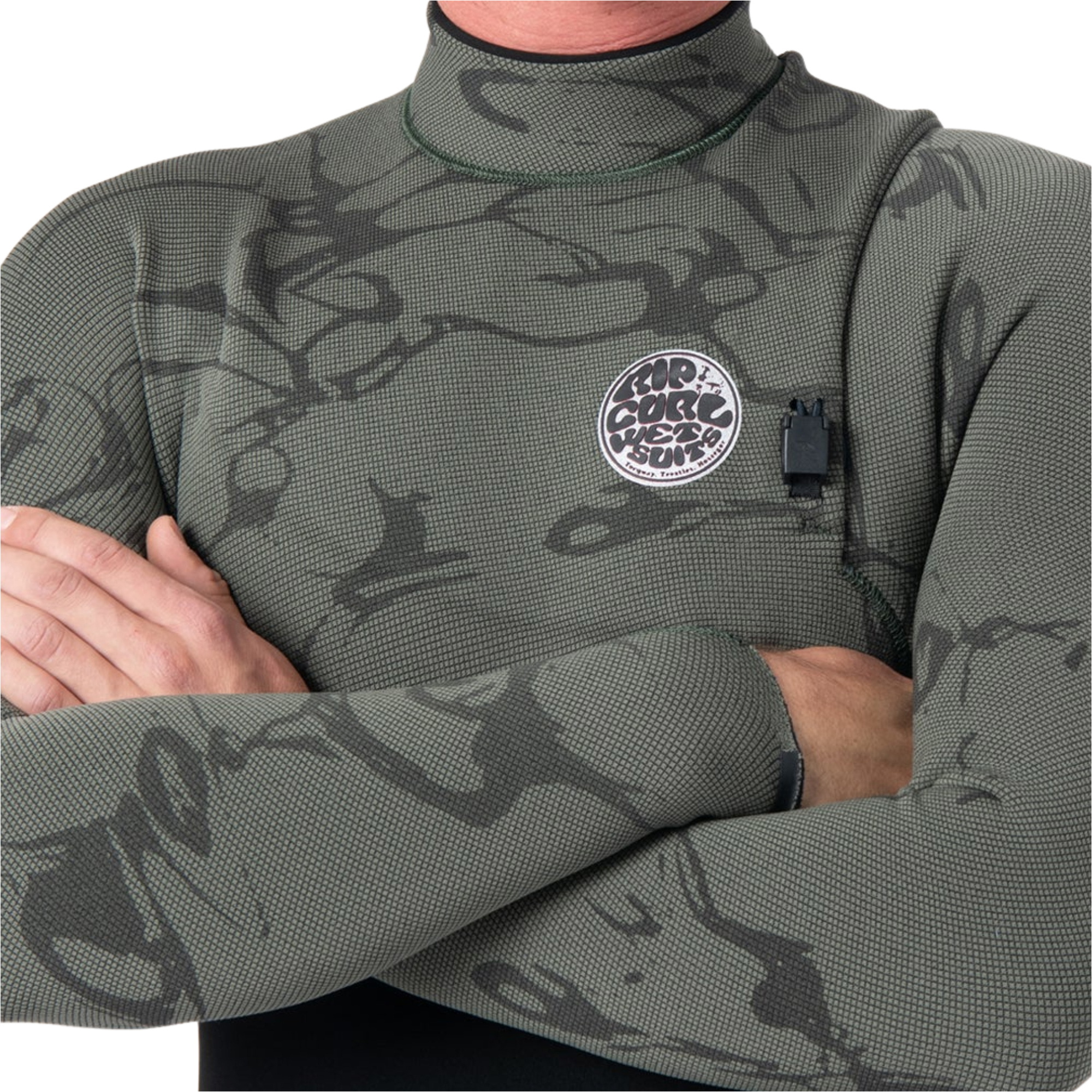 2026 Rip Curl Hombres E-Bomb 3/2mm Zip Free Neopreno 17OMFS - Deep Cactus